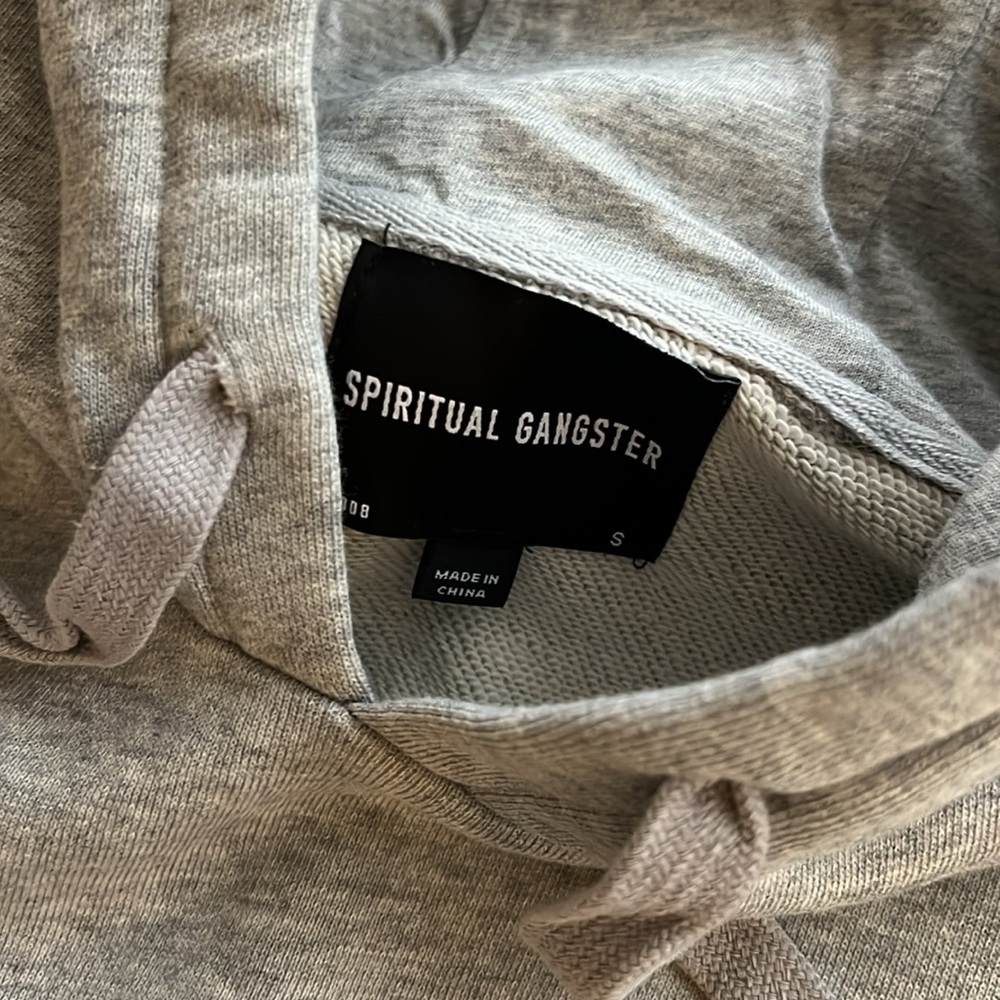 Spiritual Gangster brand new grey hoodie sweatshirt small - NEW - Picture 4 of 4